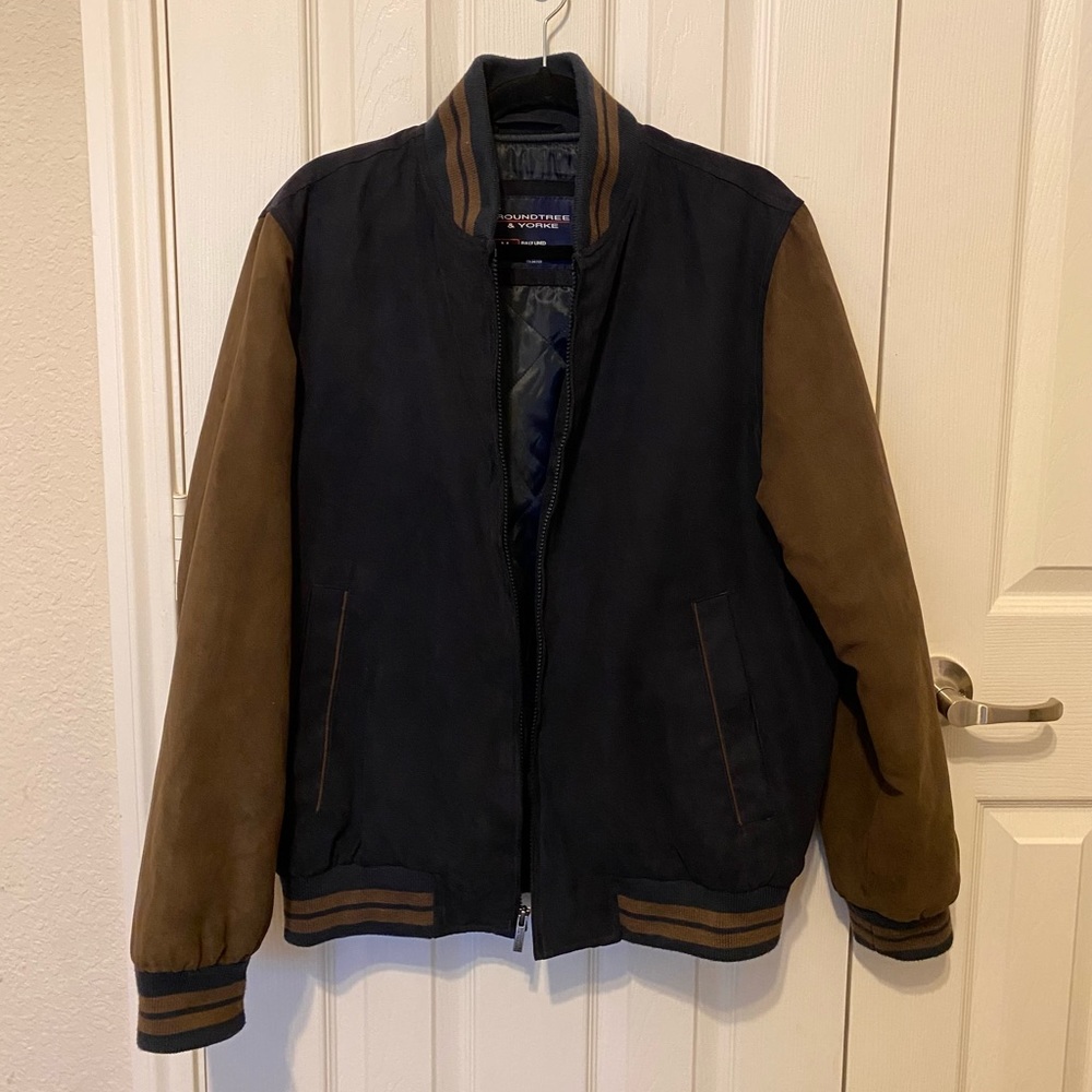 Men’s Roundtree and Yorke varsity/ bomber jacket